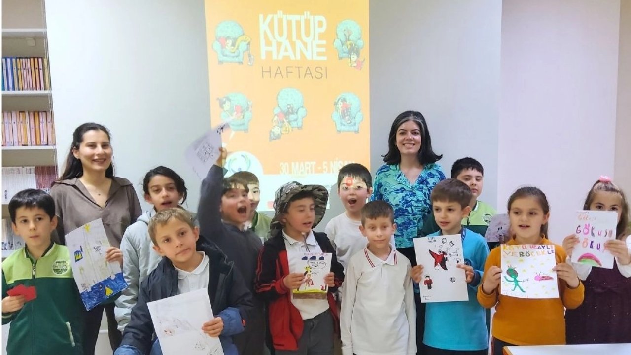 Çanakkale'de miniklerin kütüphane coşkusu