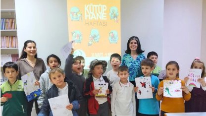 Çanakkale'de miniklerin kütüphane coşkusu