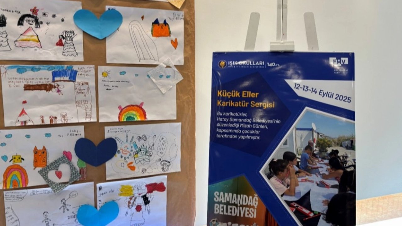 Çocukların çizgileri iki şehir arasında umut köprüsü kurdu