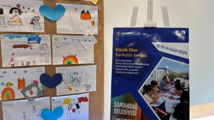 Çocukların çizgileri iki şehir arasında umut köprüsü kurdu