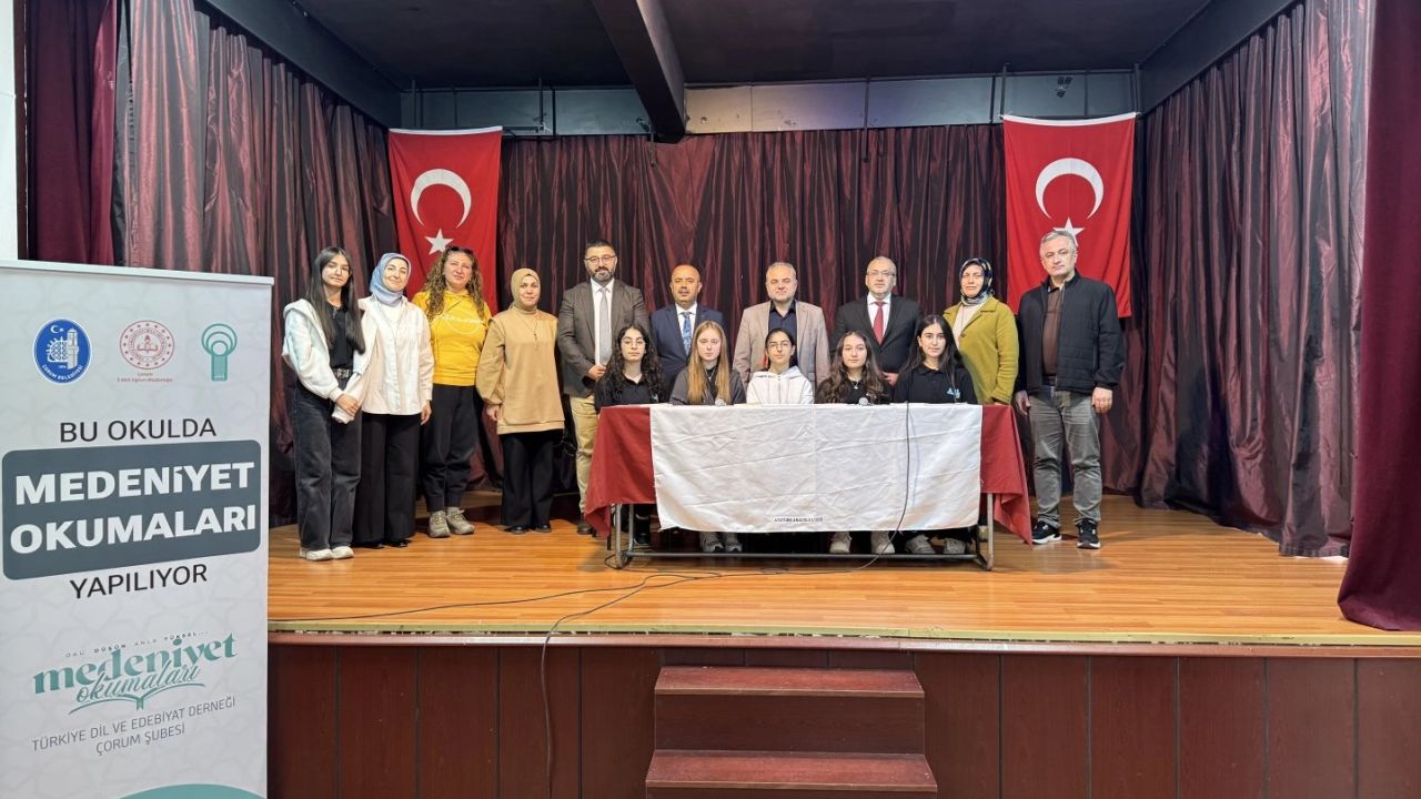 Çorum’da 'Medeniyet Okumaları' öğrencilerle buluştu