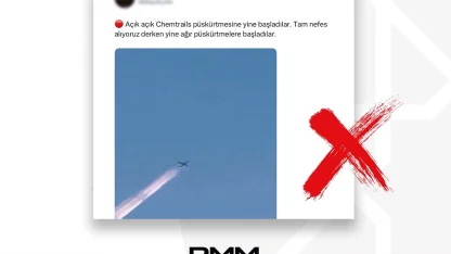 DMM'den 'kimyasal püskürtme' iddialarına yalanlama... Görüntüler doğal uçak izleri