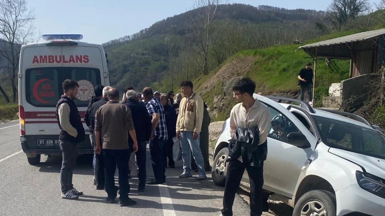 Düzce-Yığılca yolunda kaza: 1 yaralı