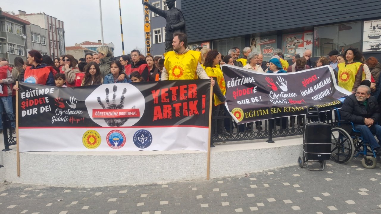 Edirne Keşan’da "okulda şiddete" sessiz çığlık