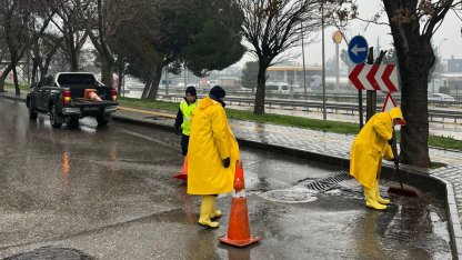 Gaziantep Büyükşehir yağışlara karşı sahada