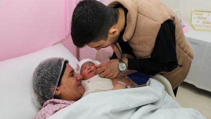 Gaziantep'de tüp bebek desteğinin ilk bebeği dünyaya geldi