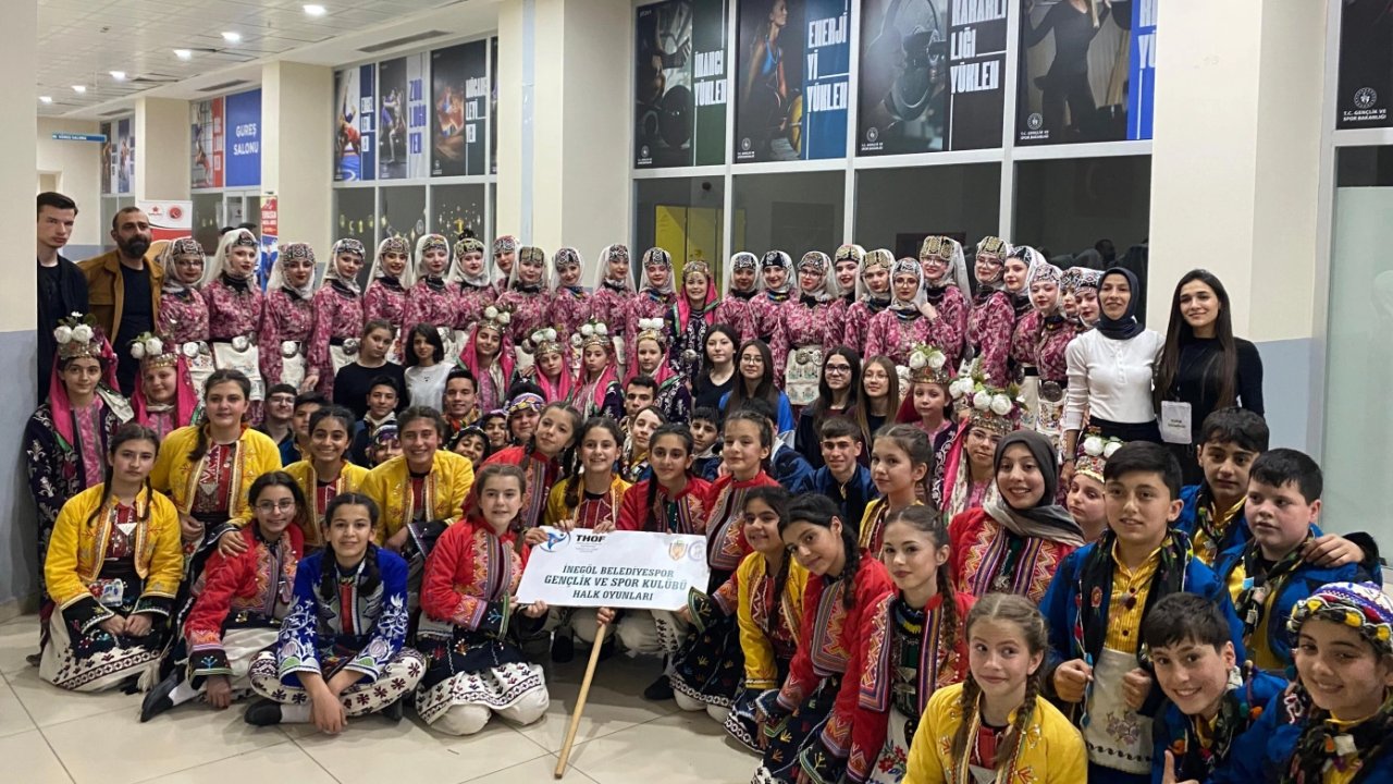 Halk Oyunlarında dereceler Bursa İnegöl’e