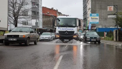 İstanbul Maltepe'de bahar temizliğine devam