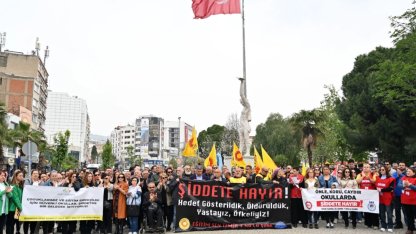 İzmir'de güvenli eğitim eylemi