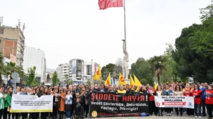 İzmir'de güvenli eğitim eylemi