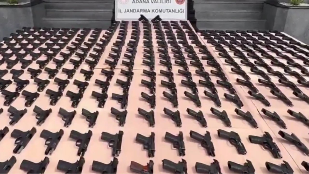 Jandarma’dan dev operasyon... 1.107 ruhsatsız tabanca ele geçirildi