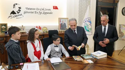 Kayseri Talas'ta küçük başkandan büyük mesajlar