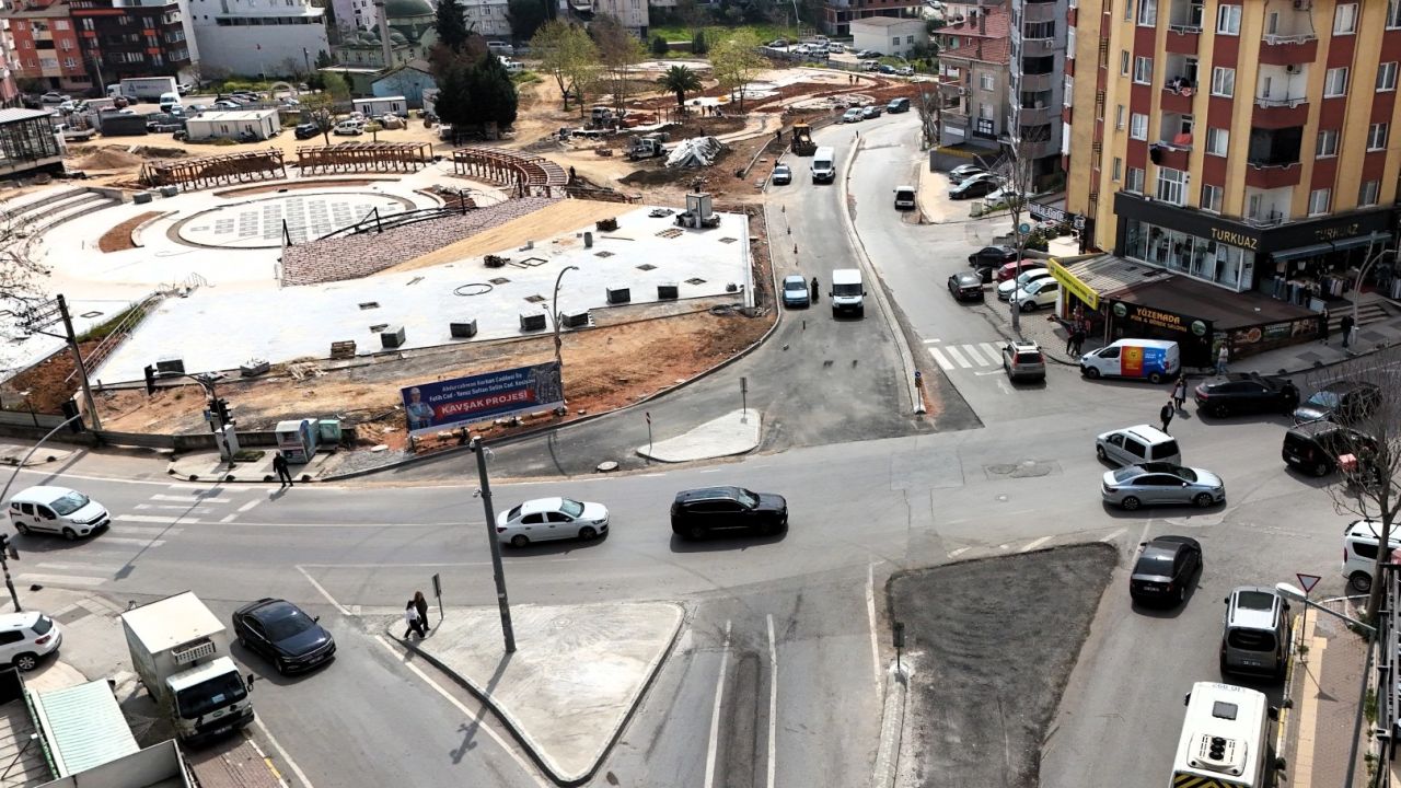 Kocaeli Çayırova’da kavşak düzenlemesi tamamlanıyor