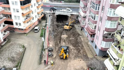 Kocaeli Gölcük Ulaşlı’da alt geçit çalışmaları hızla sürüyor