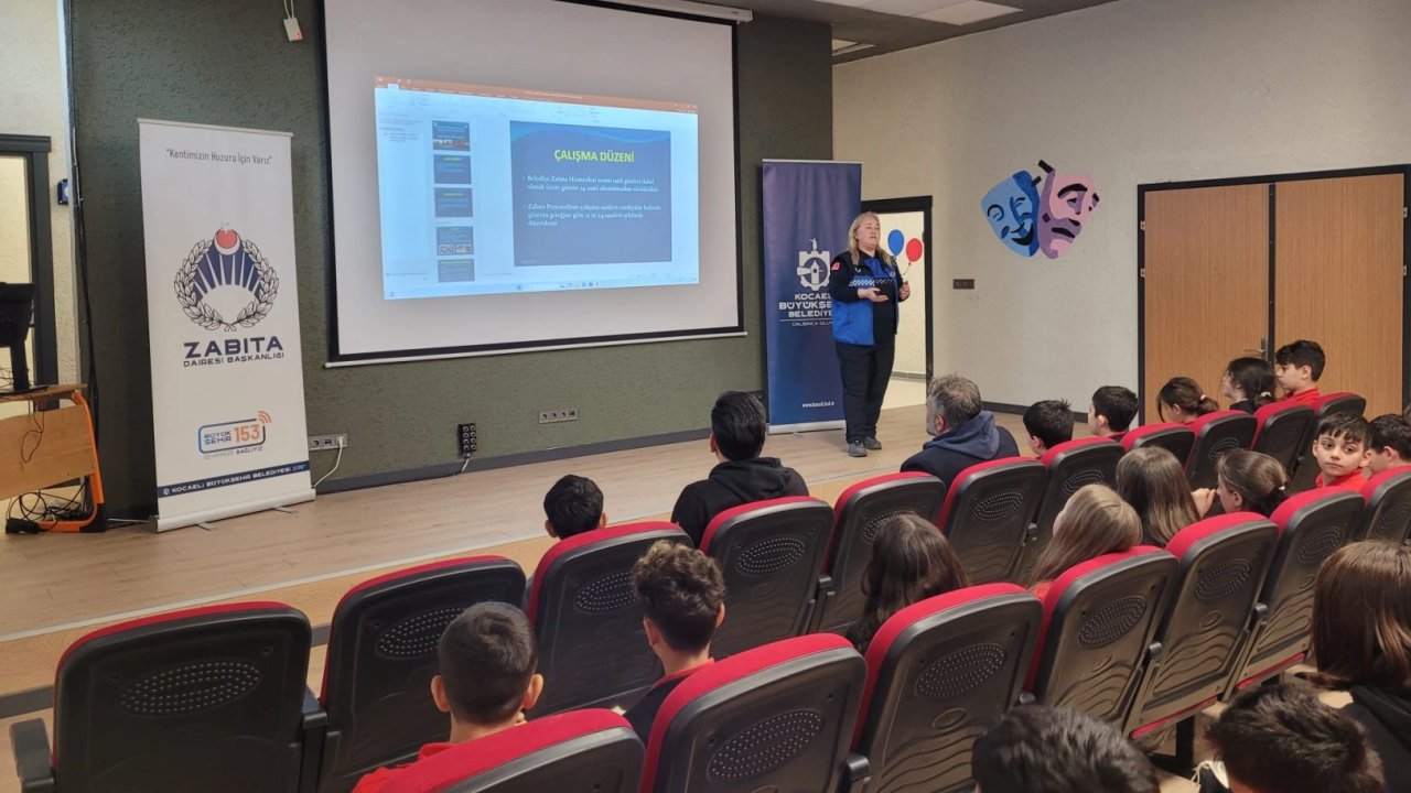 Kocaeli Zabıtası’ndan öğrencilere bilinçli tüketici eğitimi