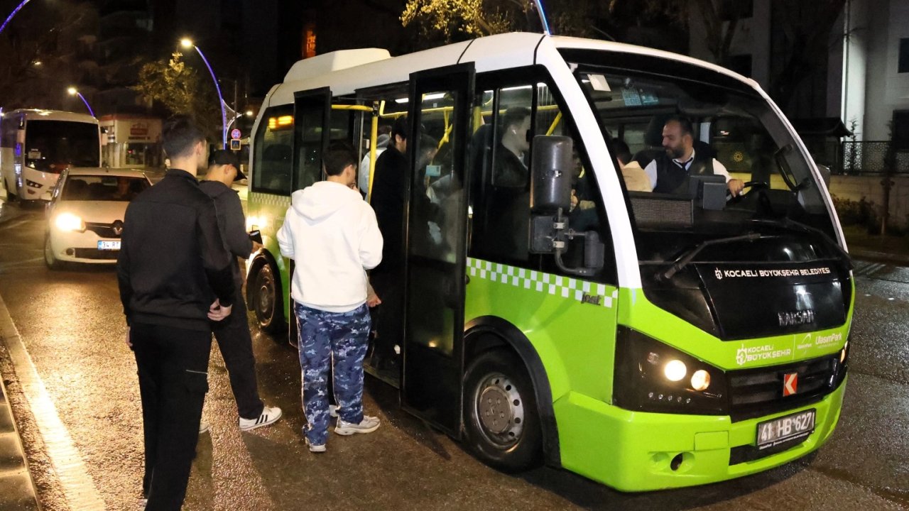 Kocaeli'nin gece seferlerine ilgi her geçen gün artıyor