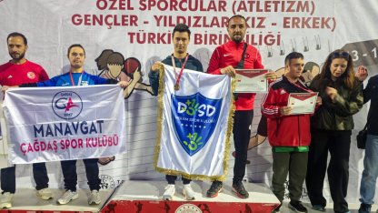 Konya Meram’ın özel sporcularından çifte başarı