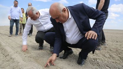 Konya'da PANKOBİRLİK pancar ekimine başladı