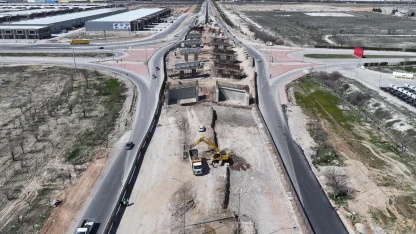 Konya’da TÜMOSAN Kavşağı’nda çalışmalar sürüyor