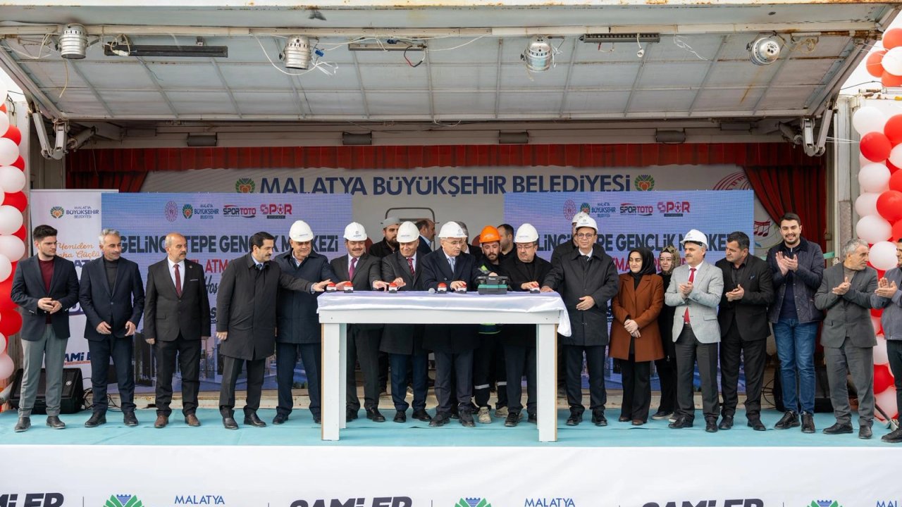 Malatya’da Gelinciktepe Gençlik Merkezi’nin temeli atıldı