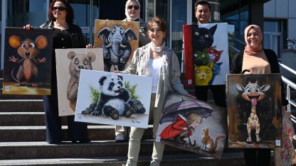 Minik hastalara 23 Nisan morali