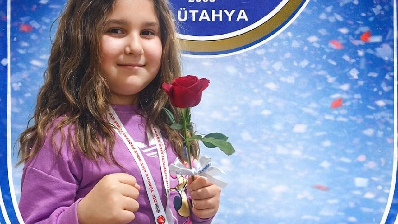 Minik sporcu İdil Çakır’dan Türkiye ikinciliği