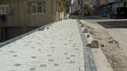 Ordu Kumru’ya modern kaldırım