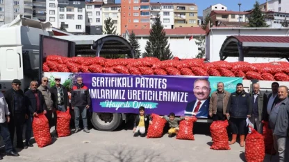 Ordu’da 6 ilçede 45 ton tohumluk patates dağıttı