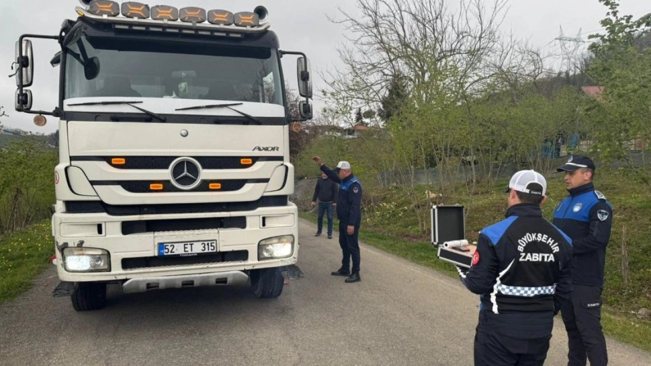 Ordu’da ağır tonajlı araçlara sıkı denetim