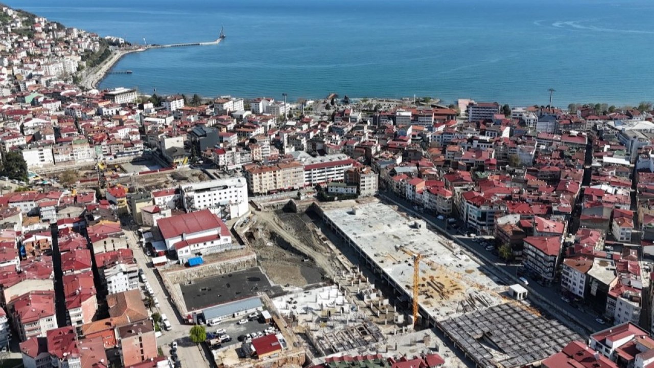 Ordu’da Millet Bahçesi 2000 araçlık otoparkla yükseliyor