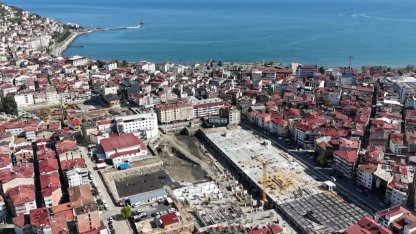 Ordu’da Millet Bahçesi 2000 araçlık otoparkla yükseliyor