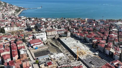 Ordu’da Millet Bahçesi 2000 araçlık otoparkla yükseliyor