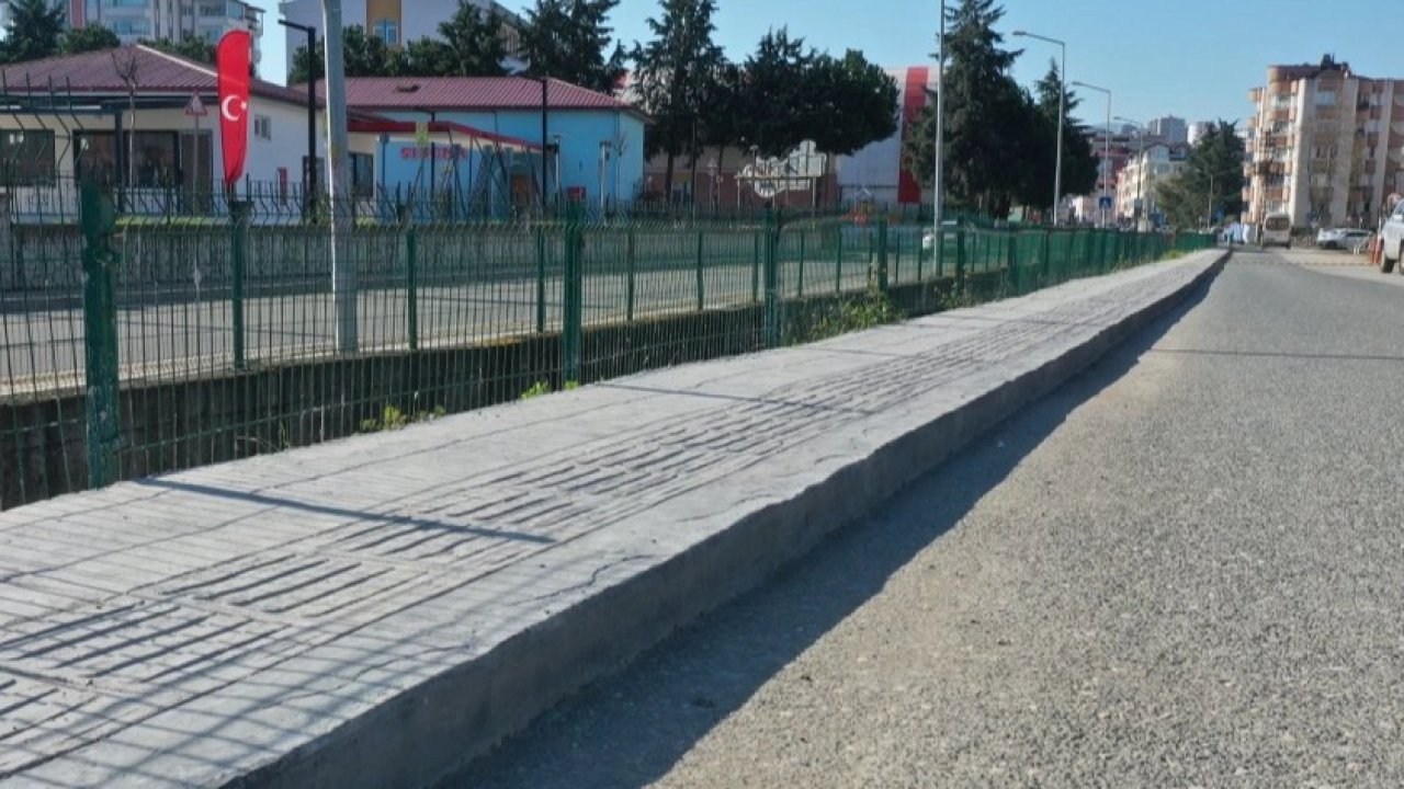 Ordu'da yaya güvenliği için kapsamlı kaldırım çalışması