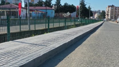 Ordu'da yaya güvenliği için kapsamlı kaldırım çalışması