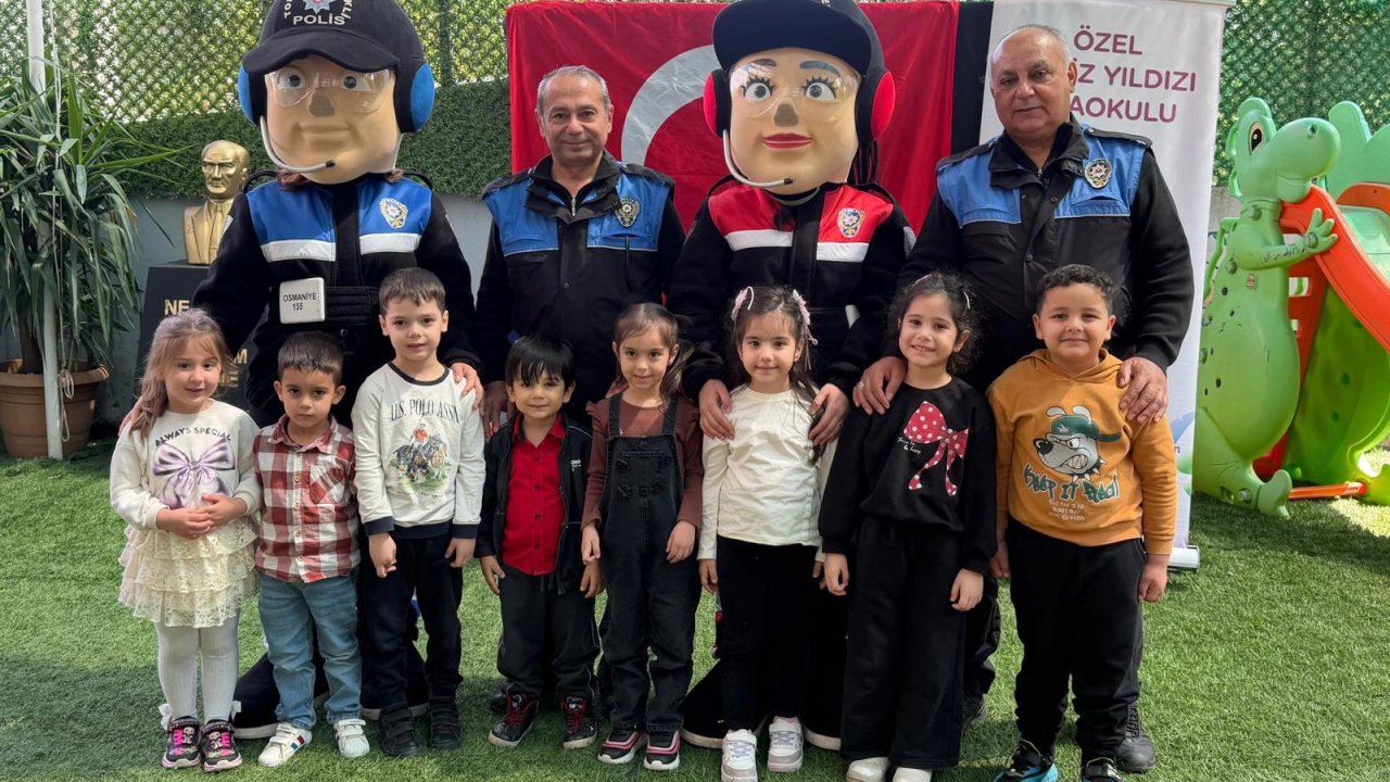 Osmaniye’de miniklere 'Poli' ile güvenlik eğitimi