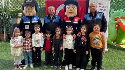Osmaniye’de miniklere 'Poli' ile güvenlik eğitimi
