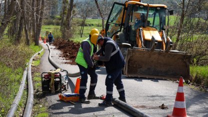 Sakarya Taraklı’da kaliteli su için yeni hat çalışması