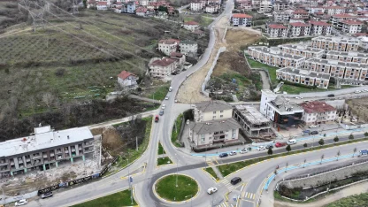 Sakarya’da yol yapım çalışmaları sürüyor