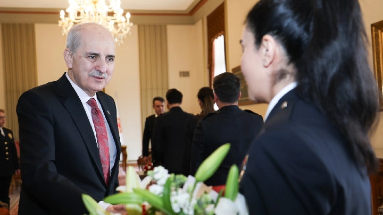 TBMM Başkanı Kurtulmuş, koruma polislerini kabul etti