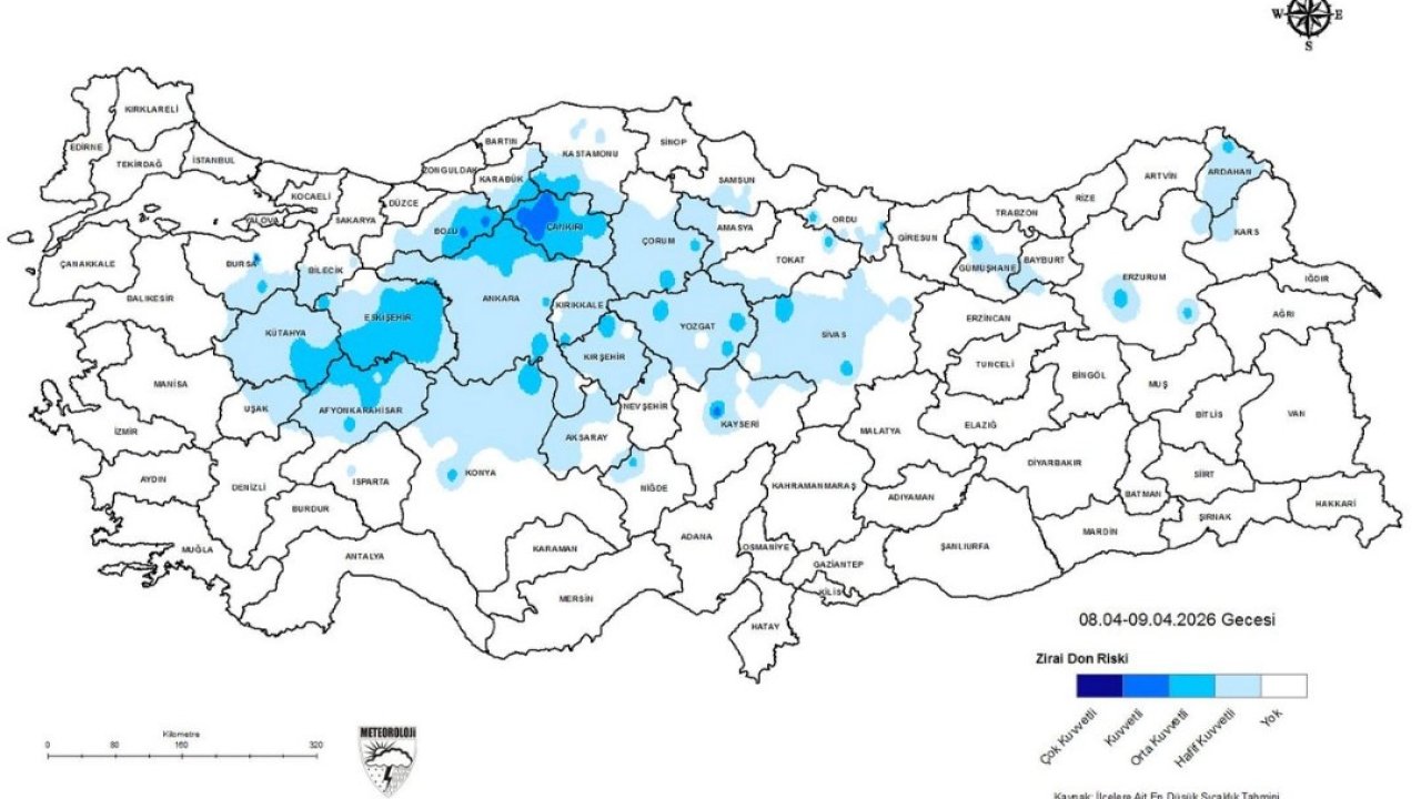 Tekirdağ’dan zirai don uyarısı!