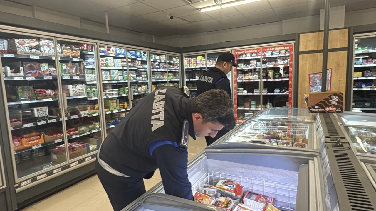 Zabıtadan marketlere sıkı denetim