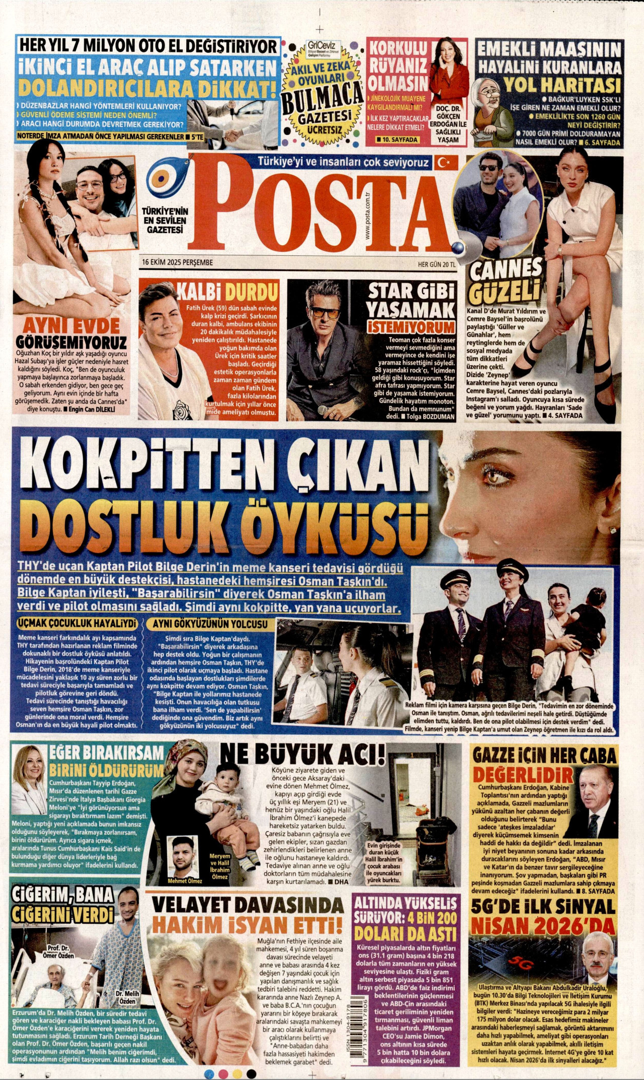 POSTA Gazete Manşeti