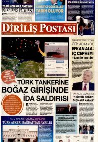 Diriliş Postası Gazetesi Gazete Manşeti