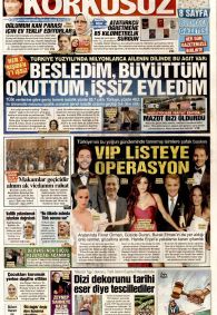 Korkusuz Gazetesi Gazete Manşeti
