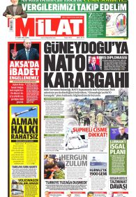 Milat Gazetesi Gazete Manşeti